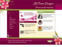 Tablet Screenshot of jbflowerdesigns.co.uk
